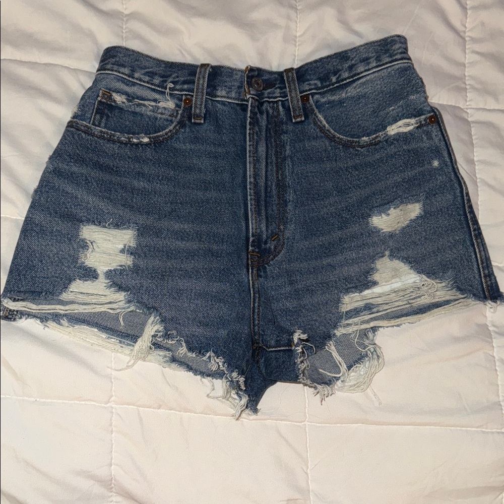 Abercrombie & Fitch Blue Denim Shorts